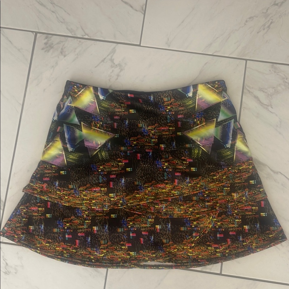 Lucky in Love  Print Skort Piece of Me Scallop Skirt Women multi